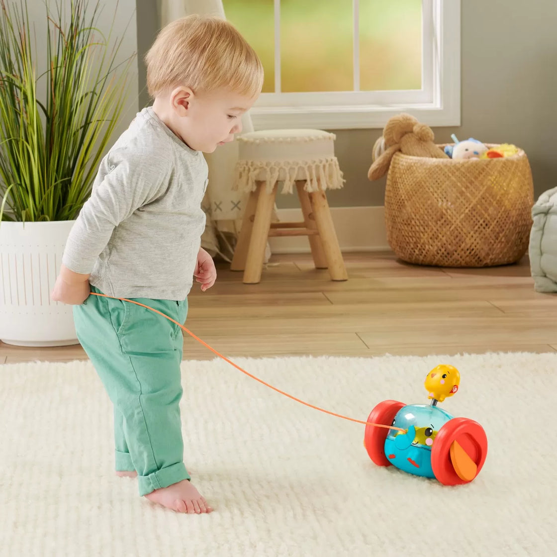 Fisher price jucarie de tras elefantel