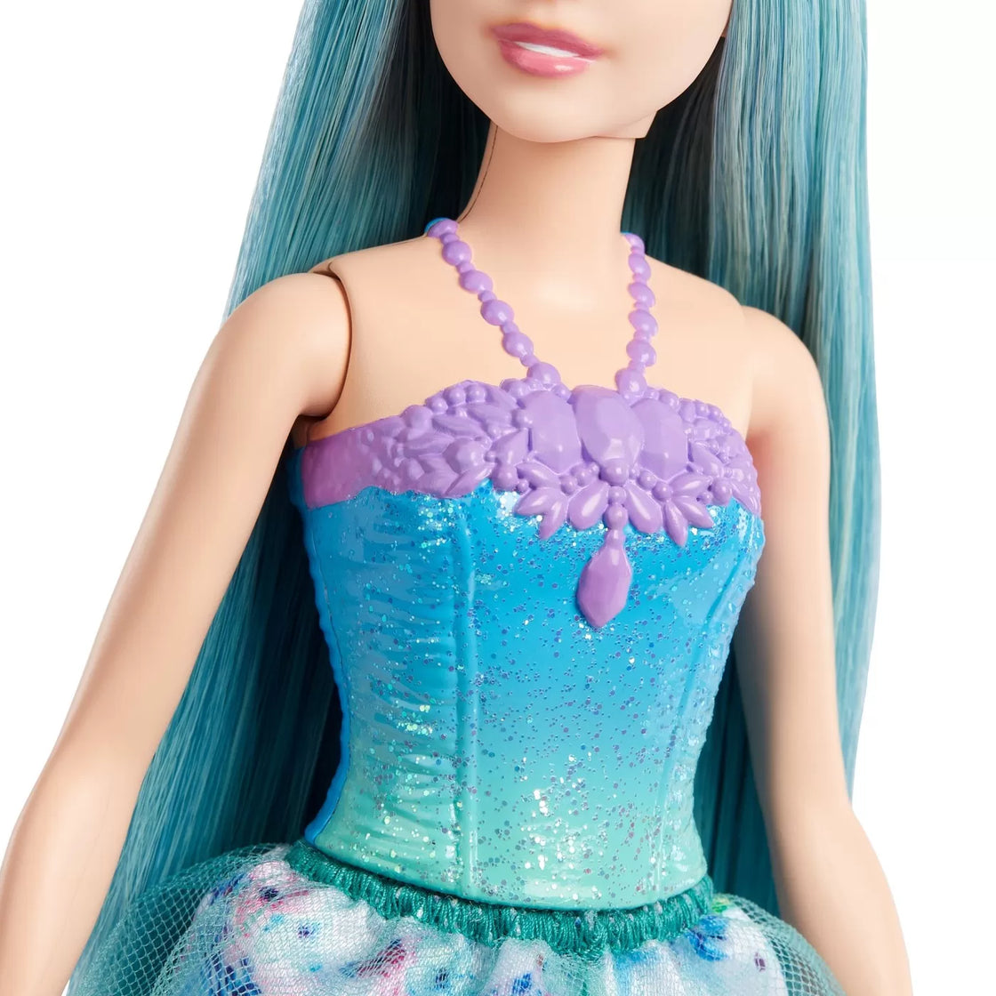 Barbie dreamtopia papusa printesa cu par albastru