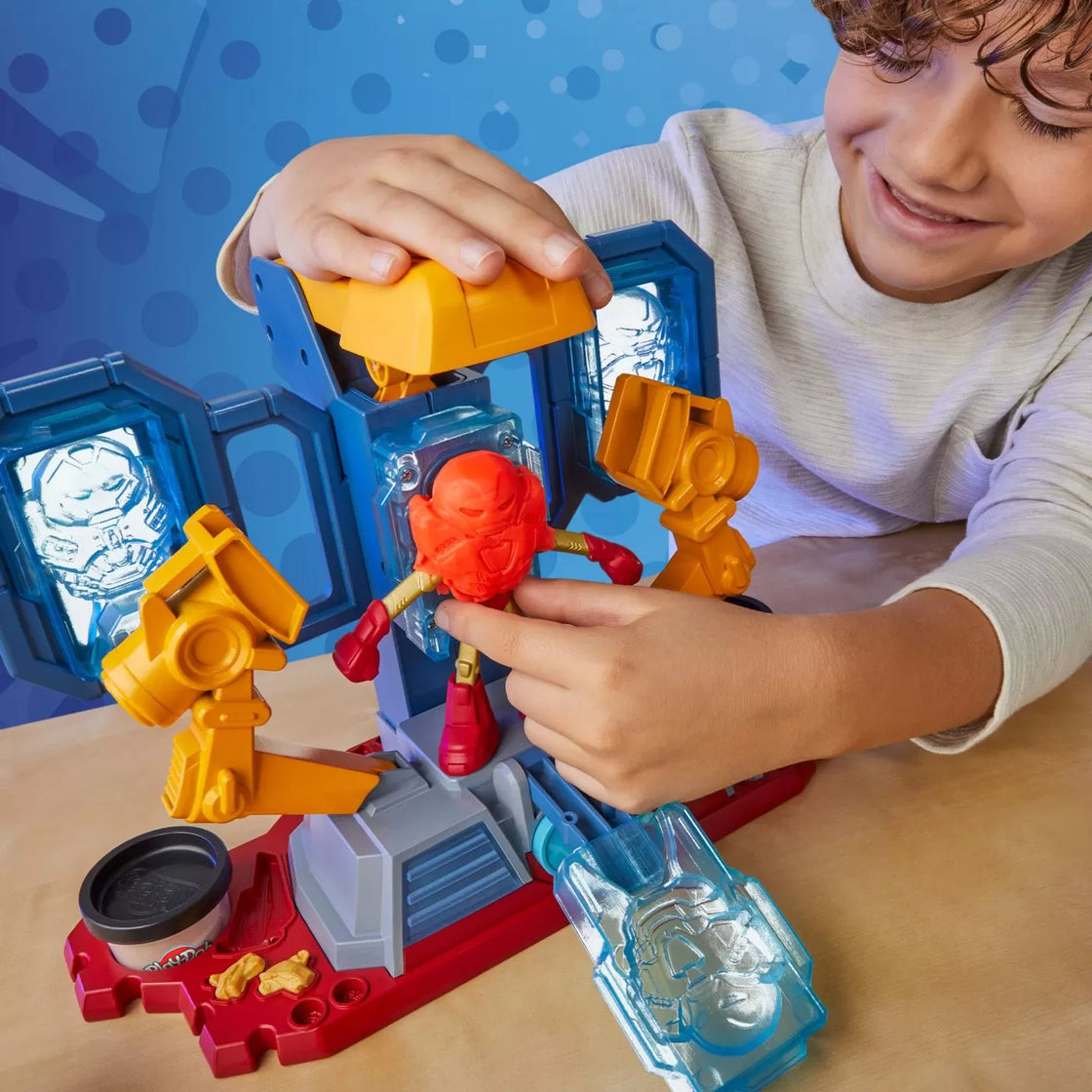 Play doh iron man laboratorul de armura