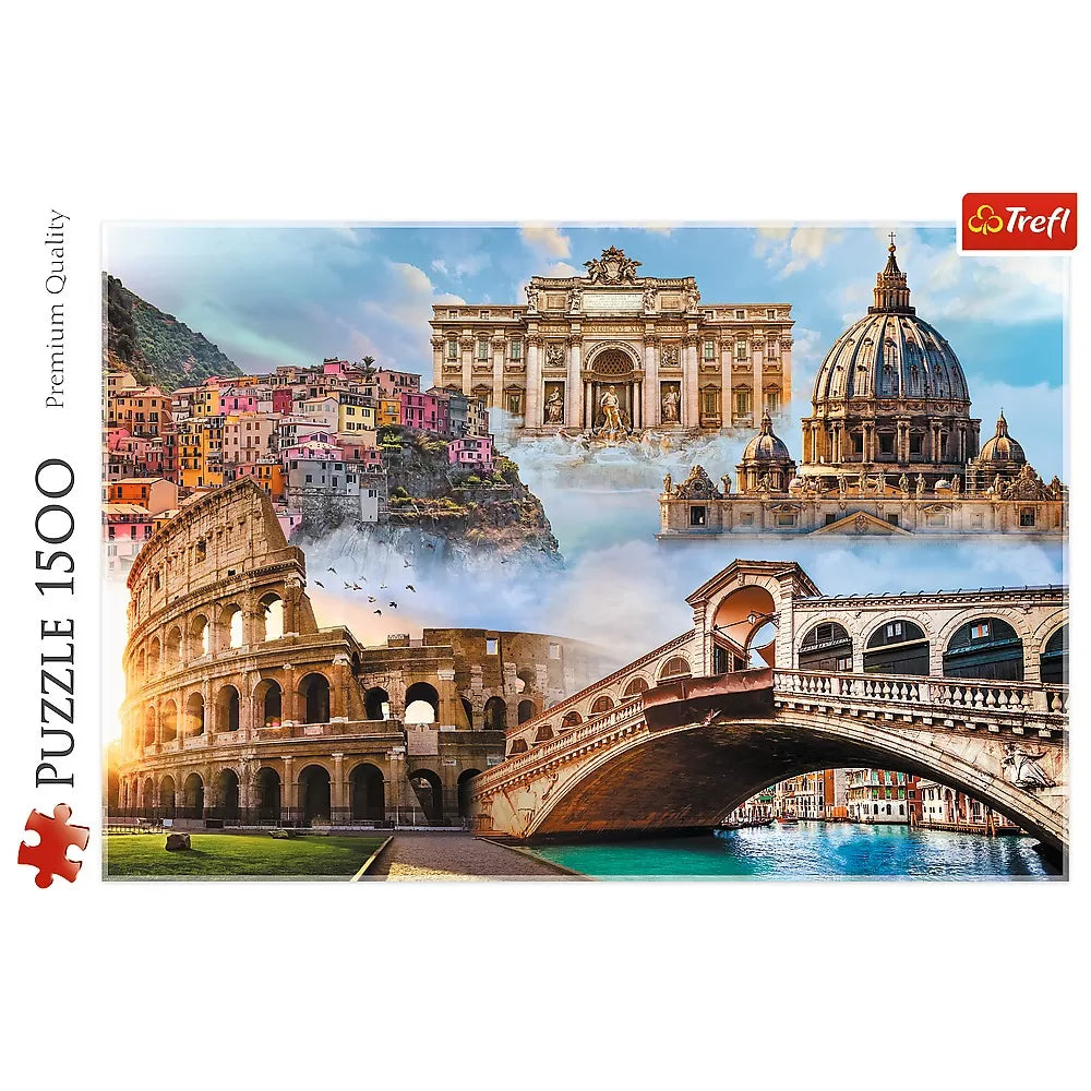 Puzzle trefl 1500 locuri favorite din italia