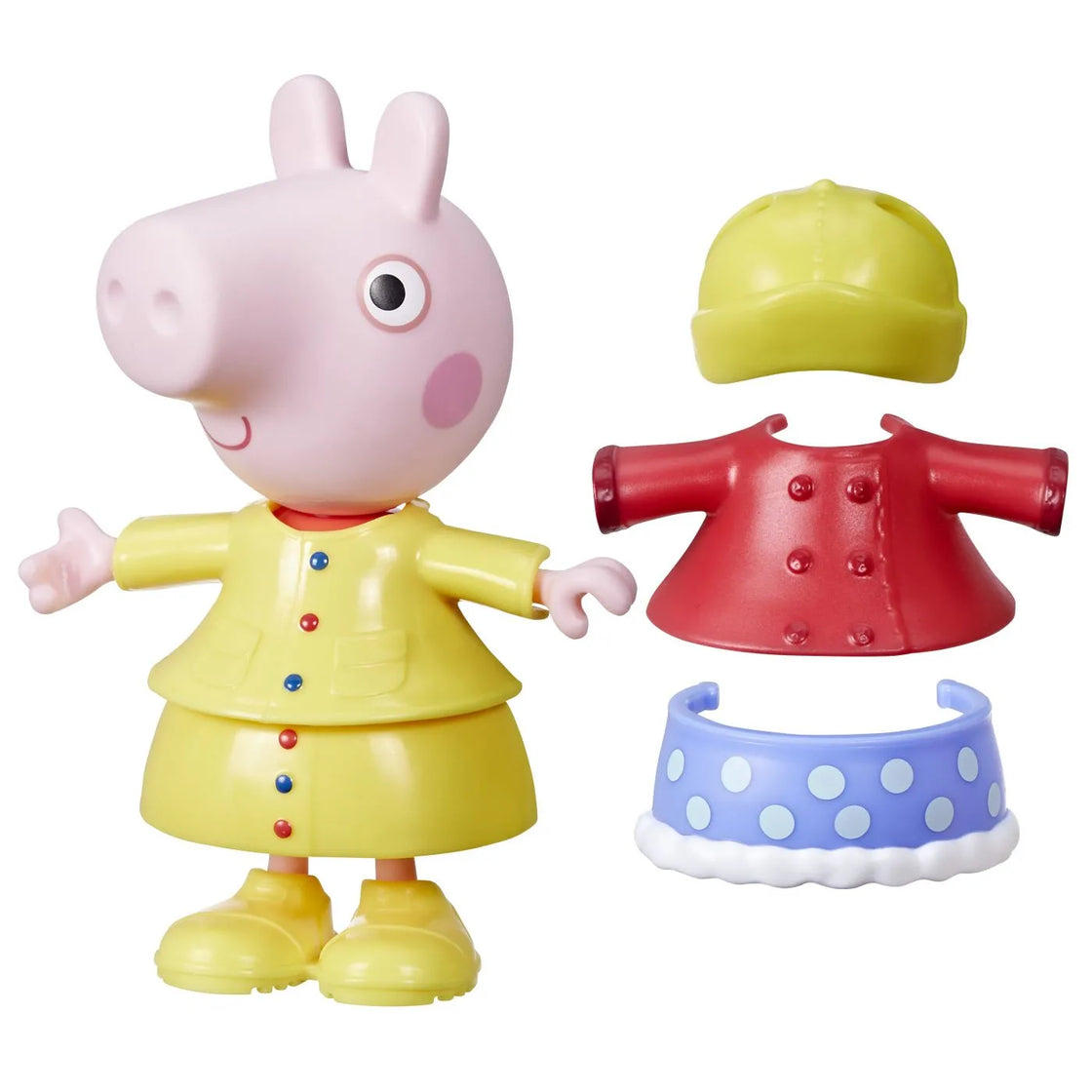 Peppa pig set figurina si accesorii vestimentare peppa pig 15cm