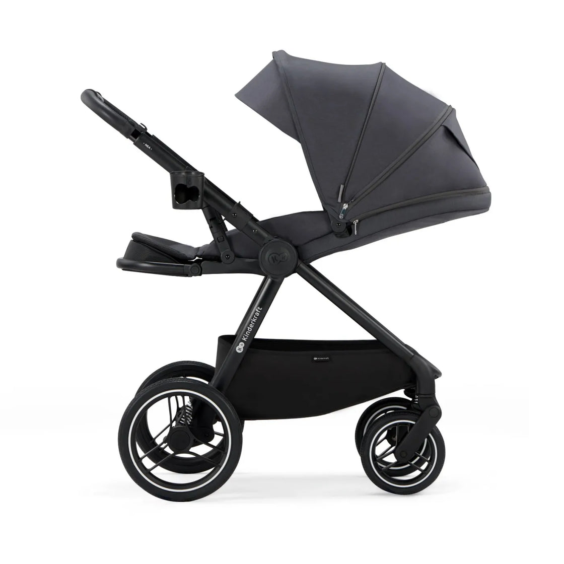 Carucior multifunctional 2in1 kinderkraft nea dark grey