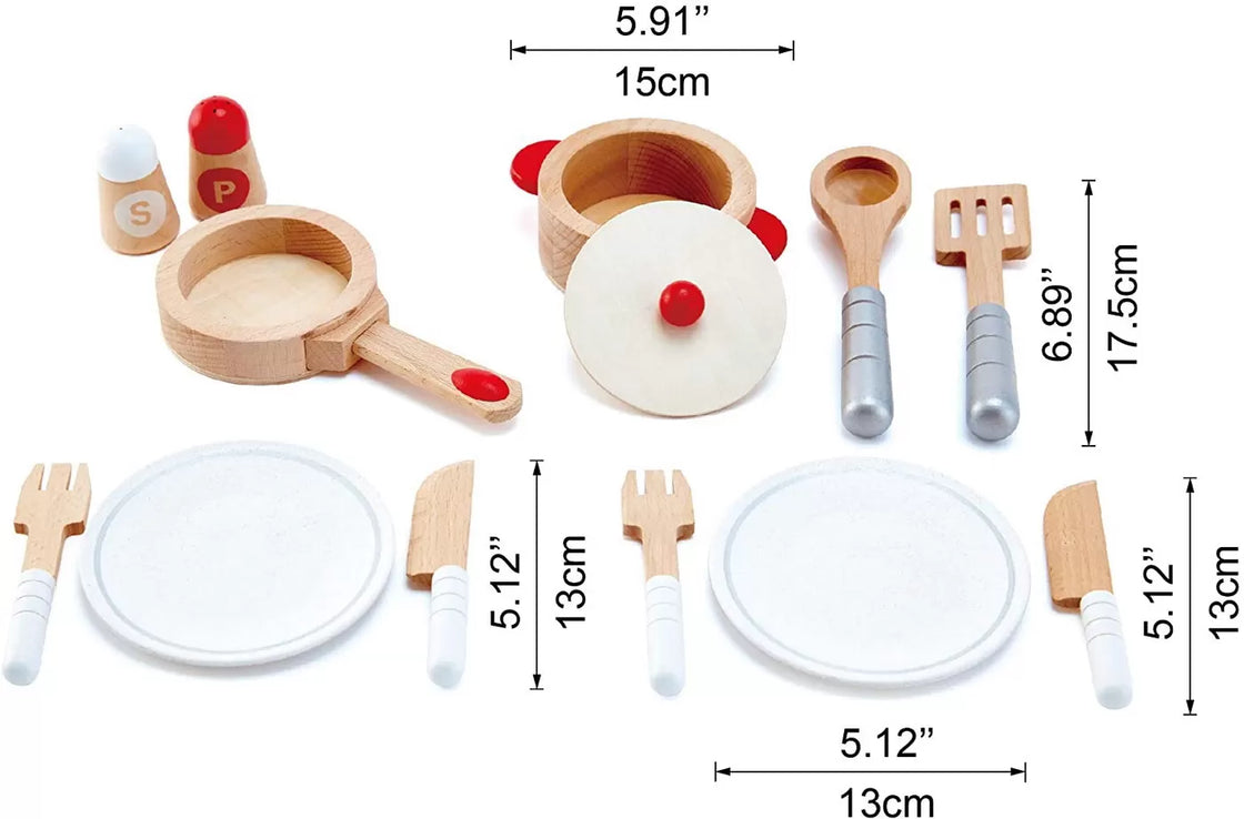 Hape set pentru gatit si servit