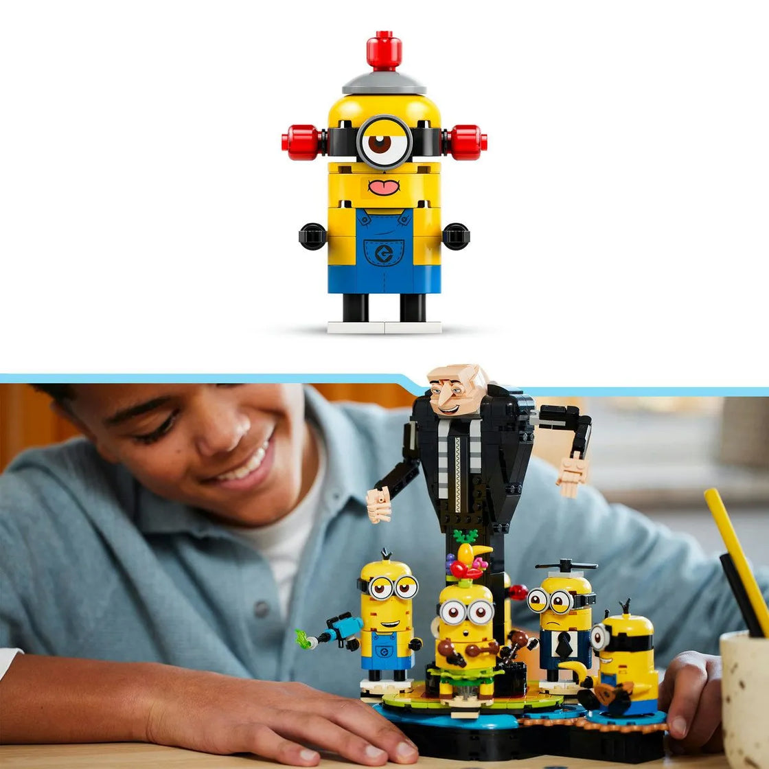 Lego despicable me4 gru si minionii din caramizi 75582