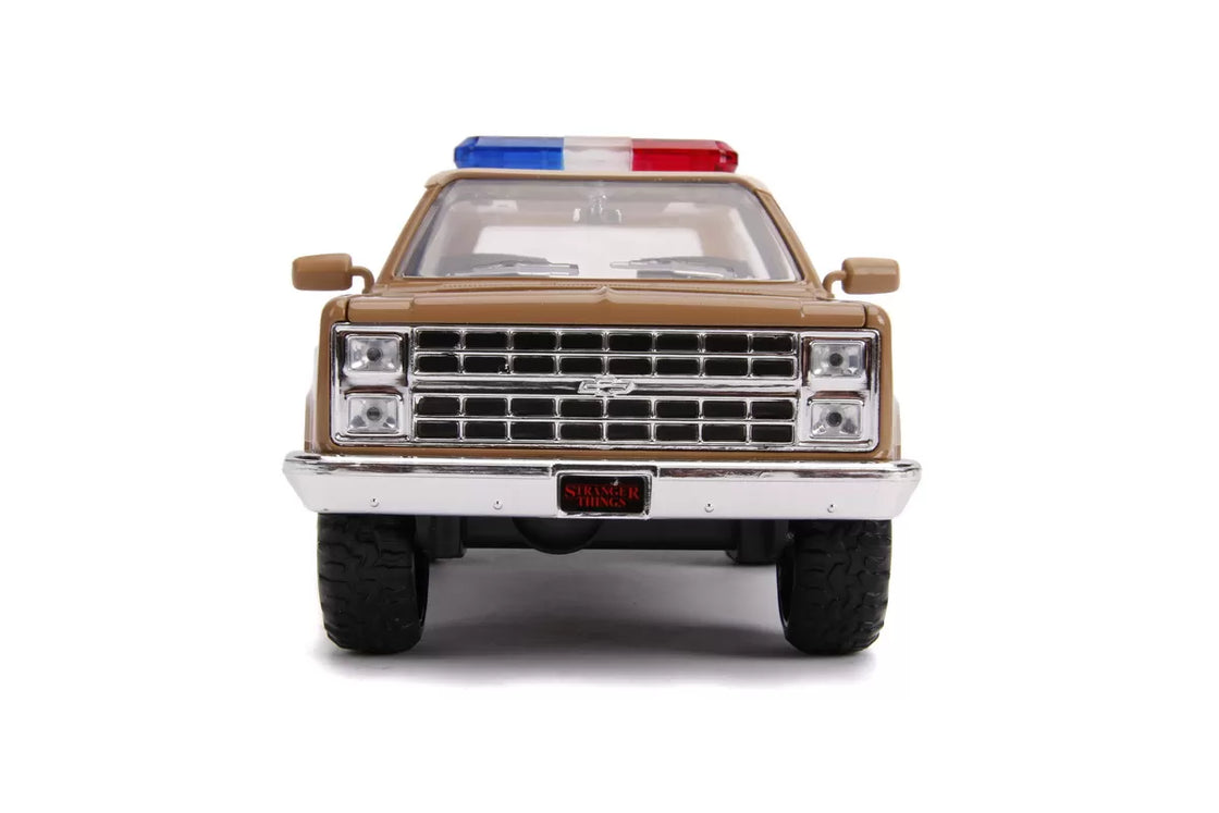 Macheta metalica 1980 chevy police k5 scara 1 la 24