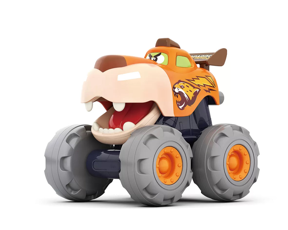 Masinuta bebe monster truck leopardul infuriat