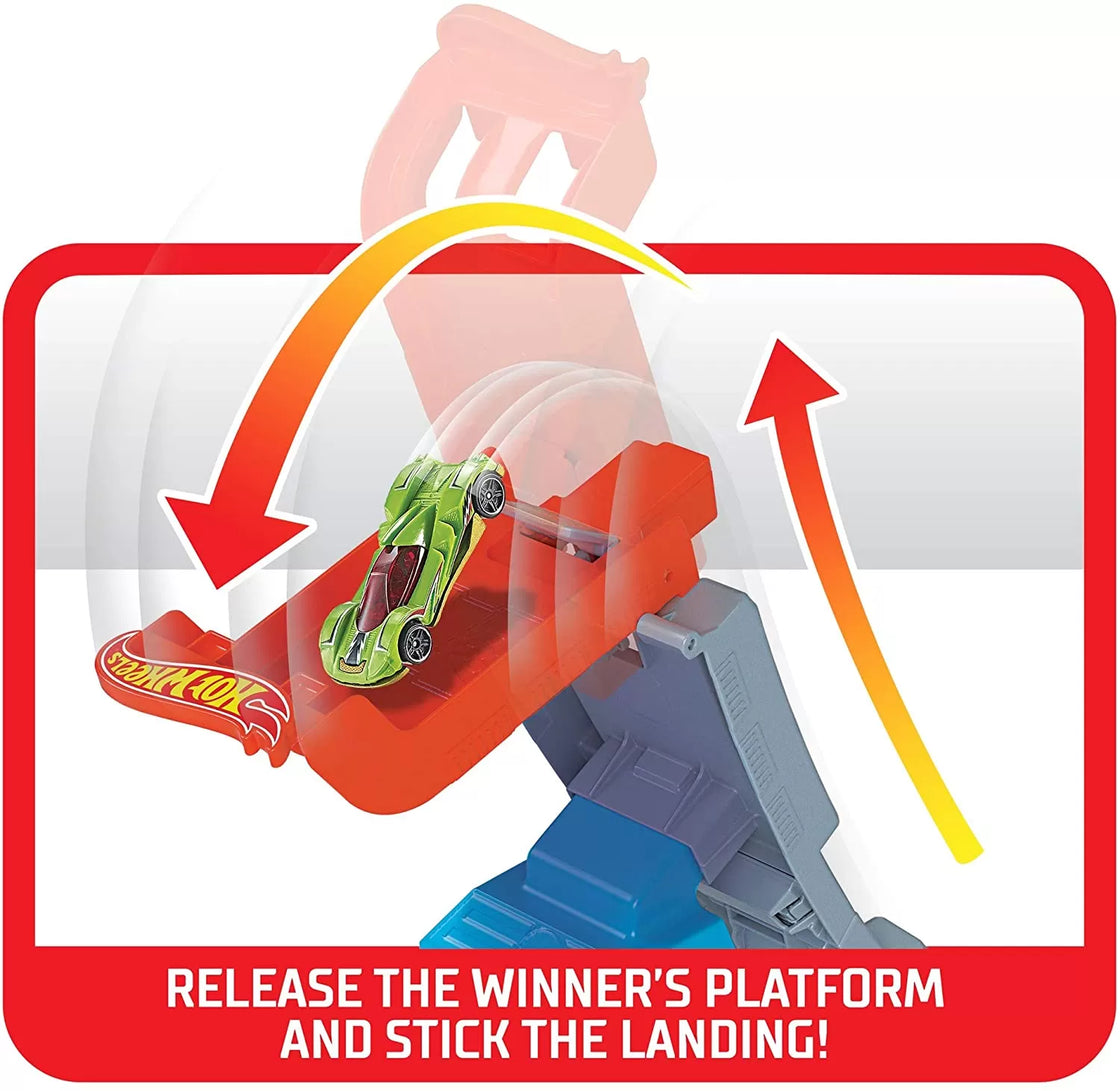Hot wheels lansator cu masinuta power up the hill