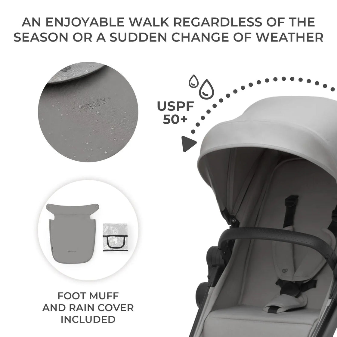 Carucior kinderkraft newly, 4 in 1, moonlight grey