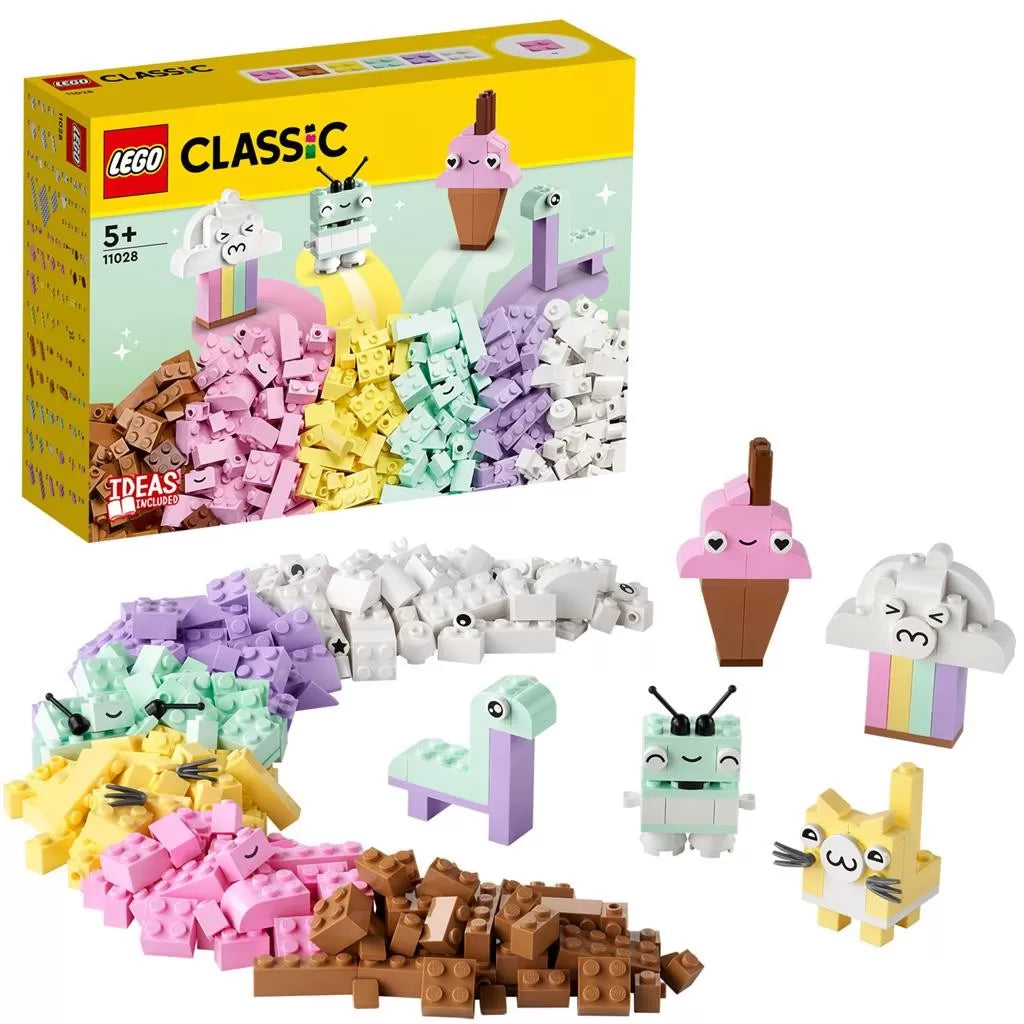 Lego classic distractie creativa in culori pastelate 11028