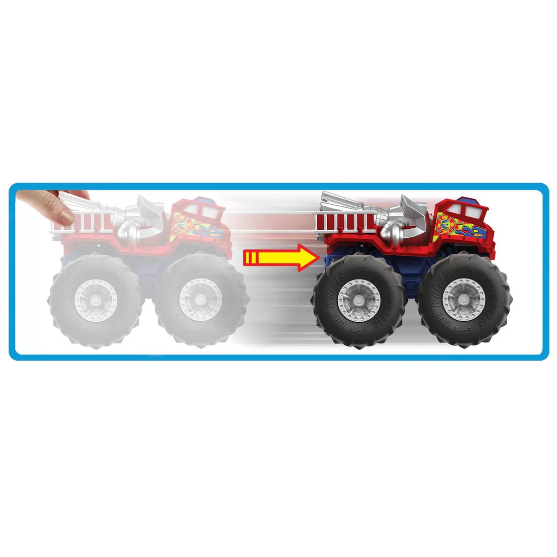 Hot wheels monster truck masinuta twister tredz 5 alarm scara 1:43