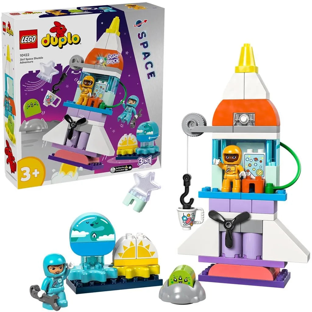 Lego duplo aventura cu naveta spatiala 3 in 1 10422