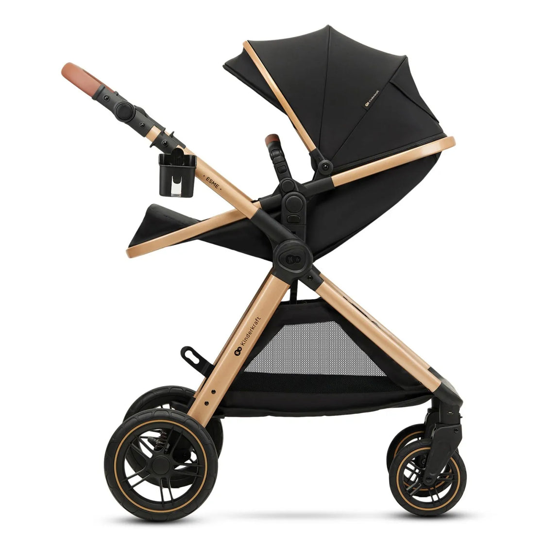 Carucior kinderkraft esme, 3 in 1, pure black