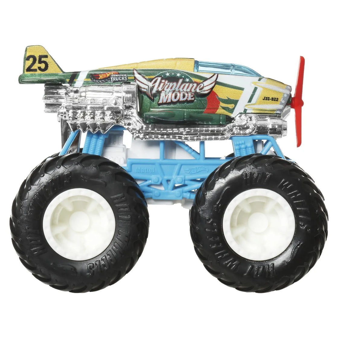 Hot wheels monster truck masinuta airplane mode scara 1:64