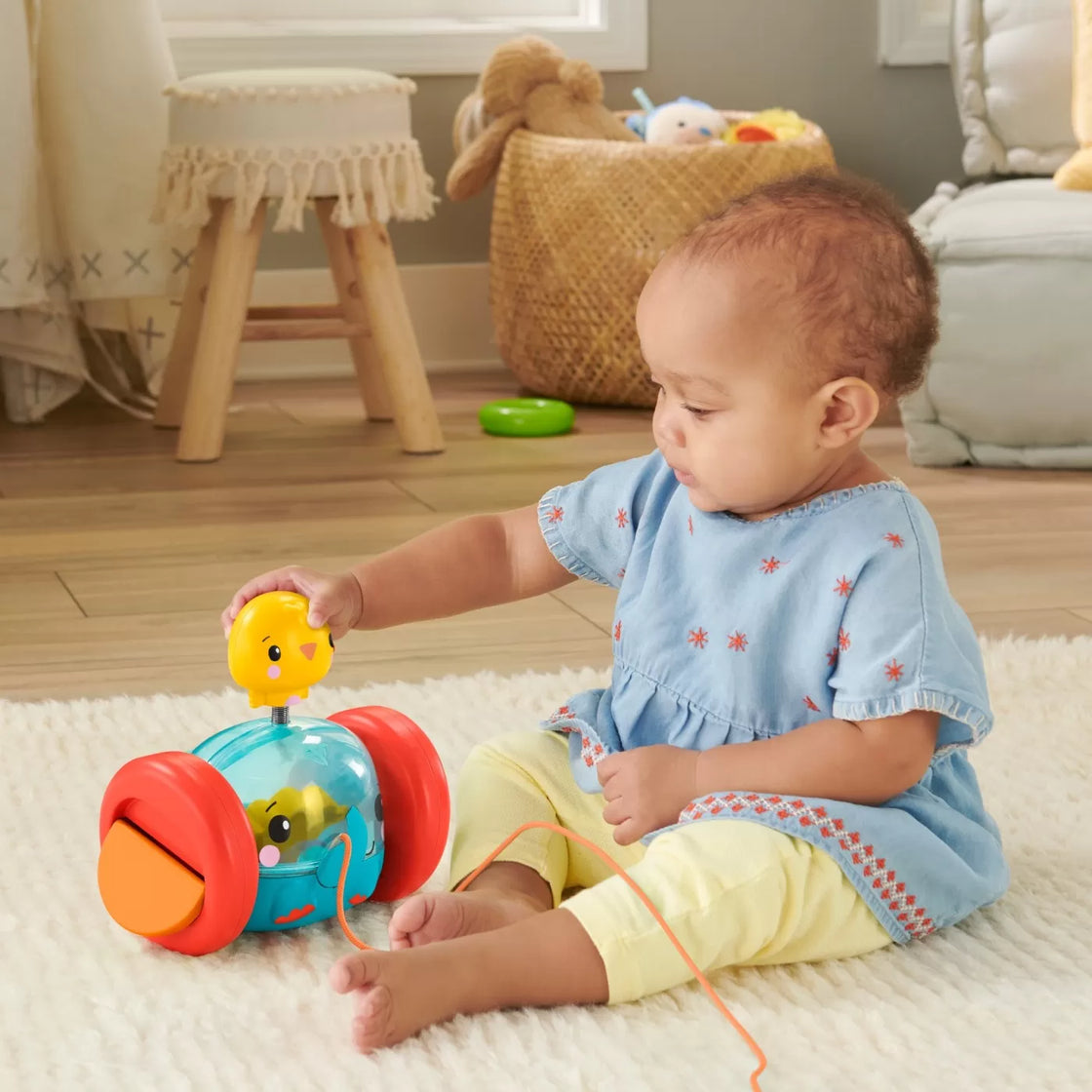 Fisher price jucarie de tras elefantel