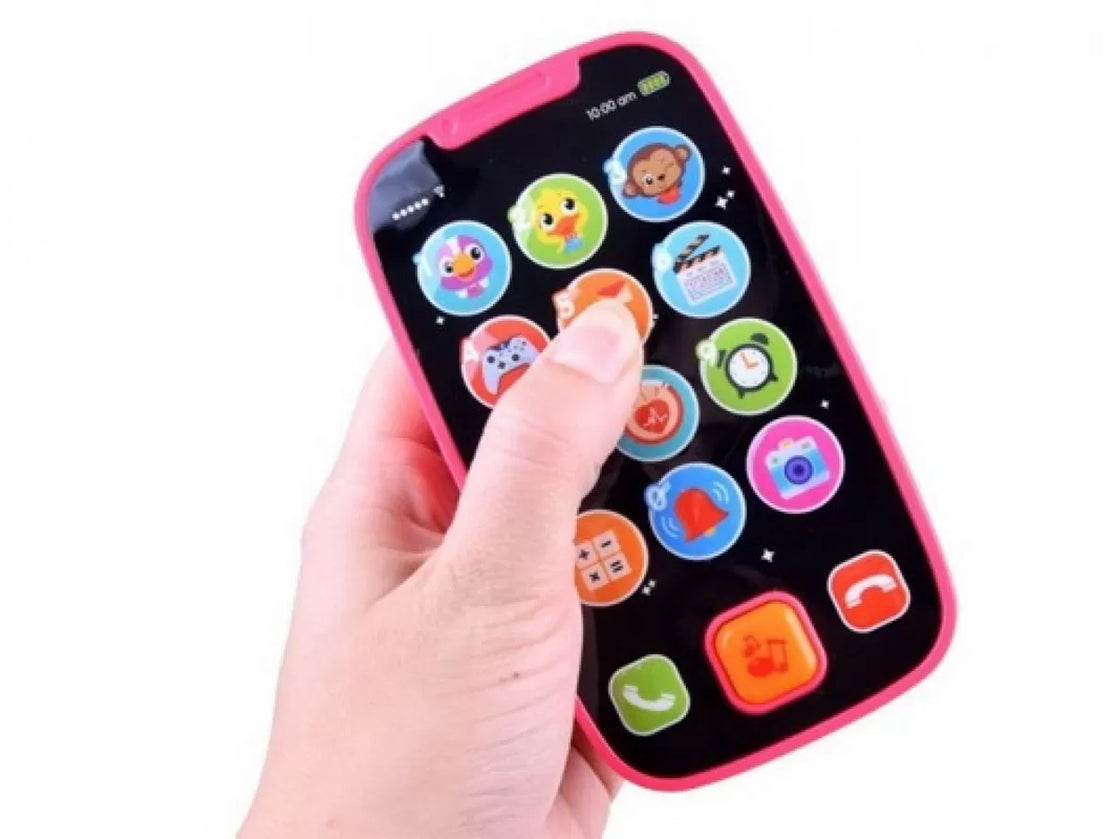 Primul meu telefon smart roz cu muzica si lumini