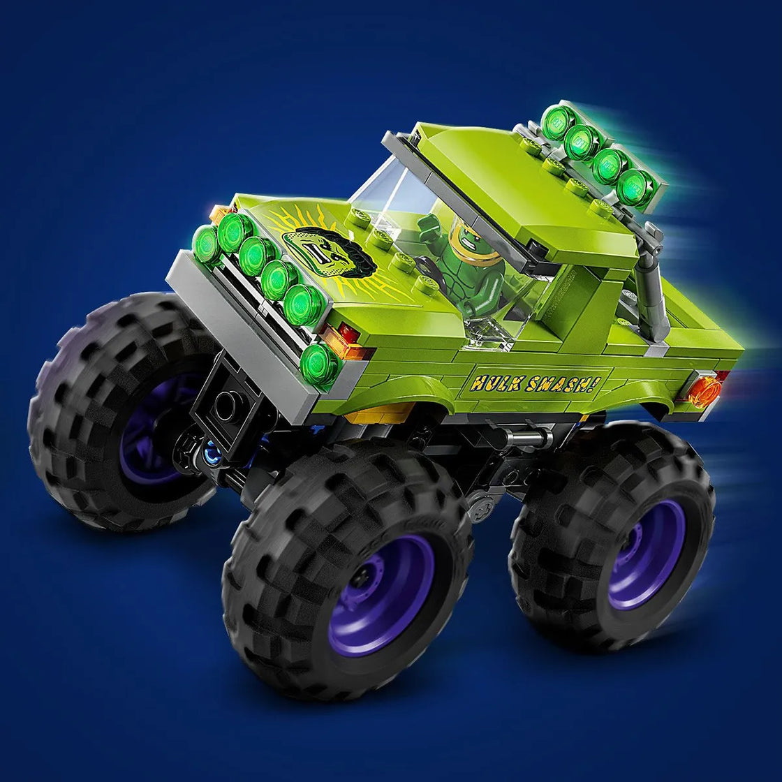 Lego super heroes hulk in vehicul de teren contra lui thanos 76312