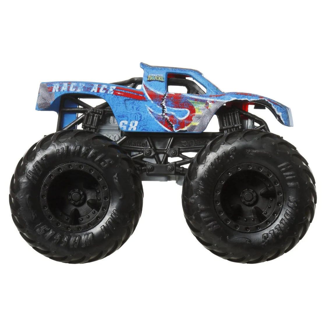 Hot wheels monster truck si masinuta metalica race ace