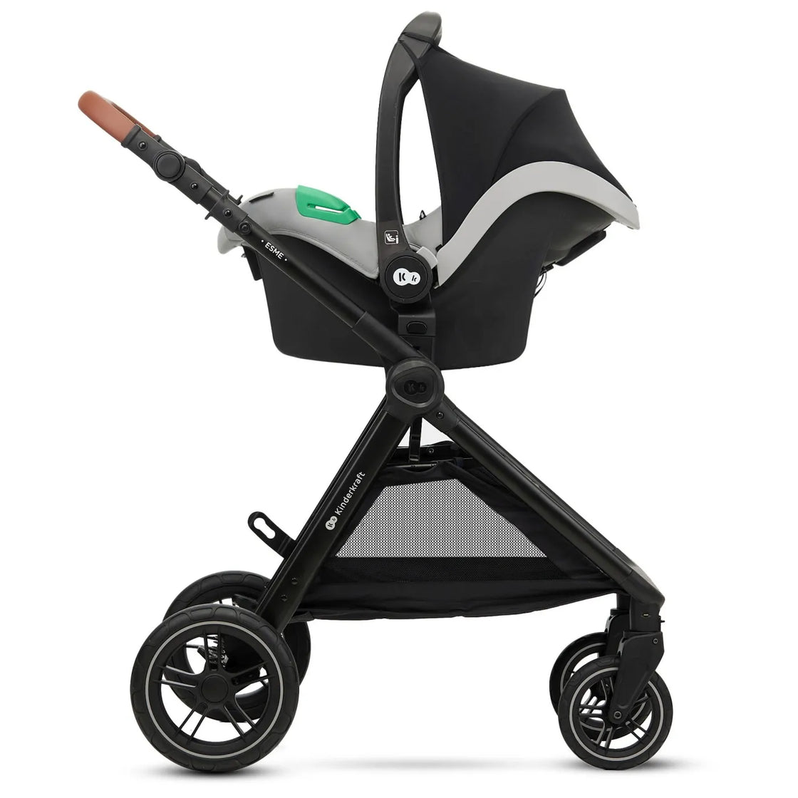 Carucior kinderkraft esme, 3 in 1, moonlight grey