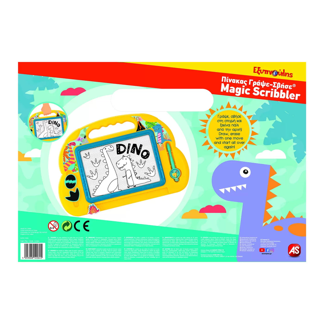 Tabla magnetica magic scribbler baby dinozaur