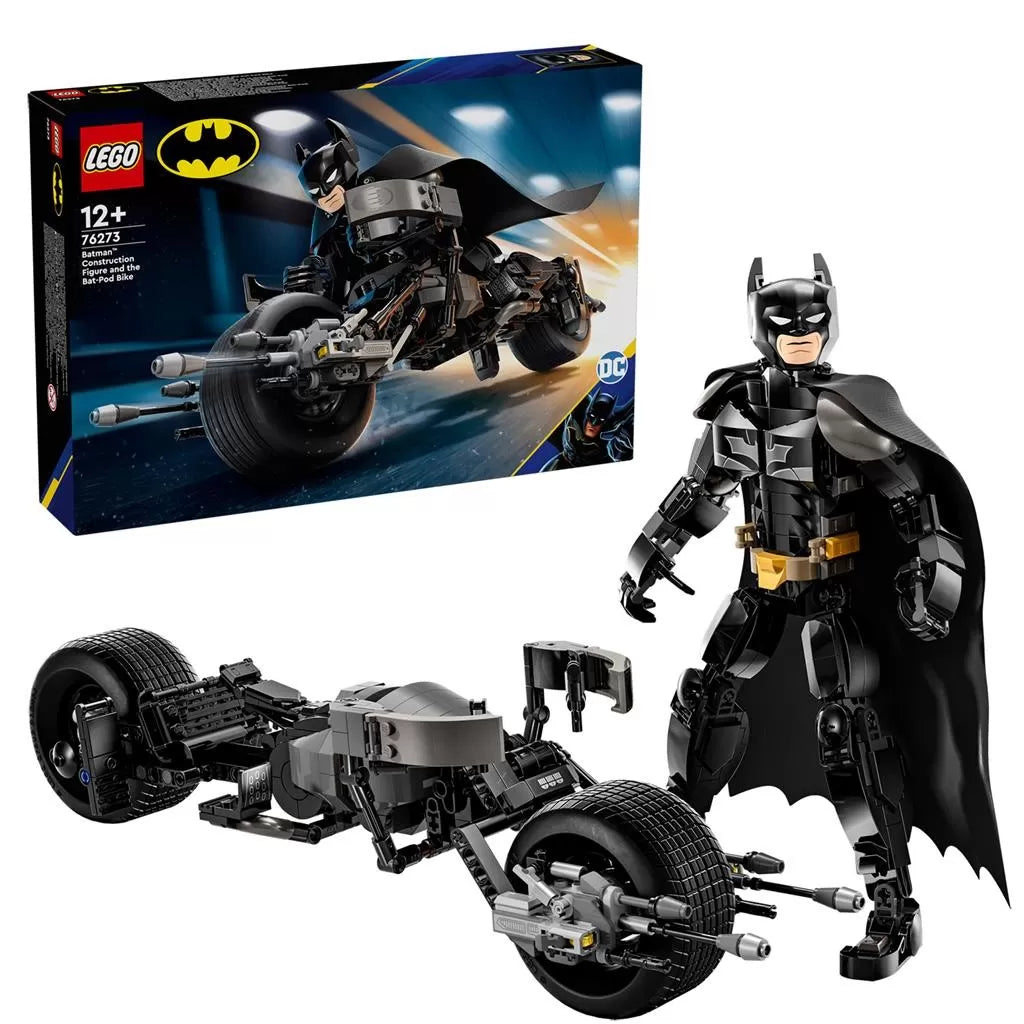 Lego super heroes figurina de constructie batman si motocicleta bat-pod 76273