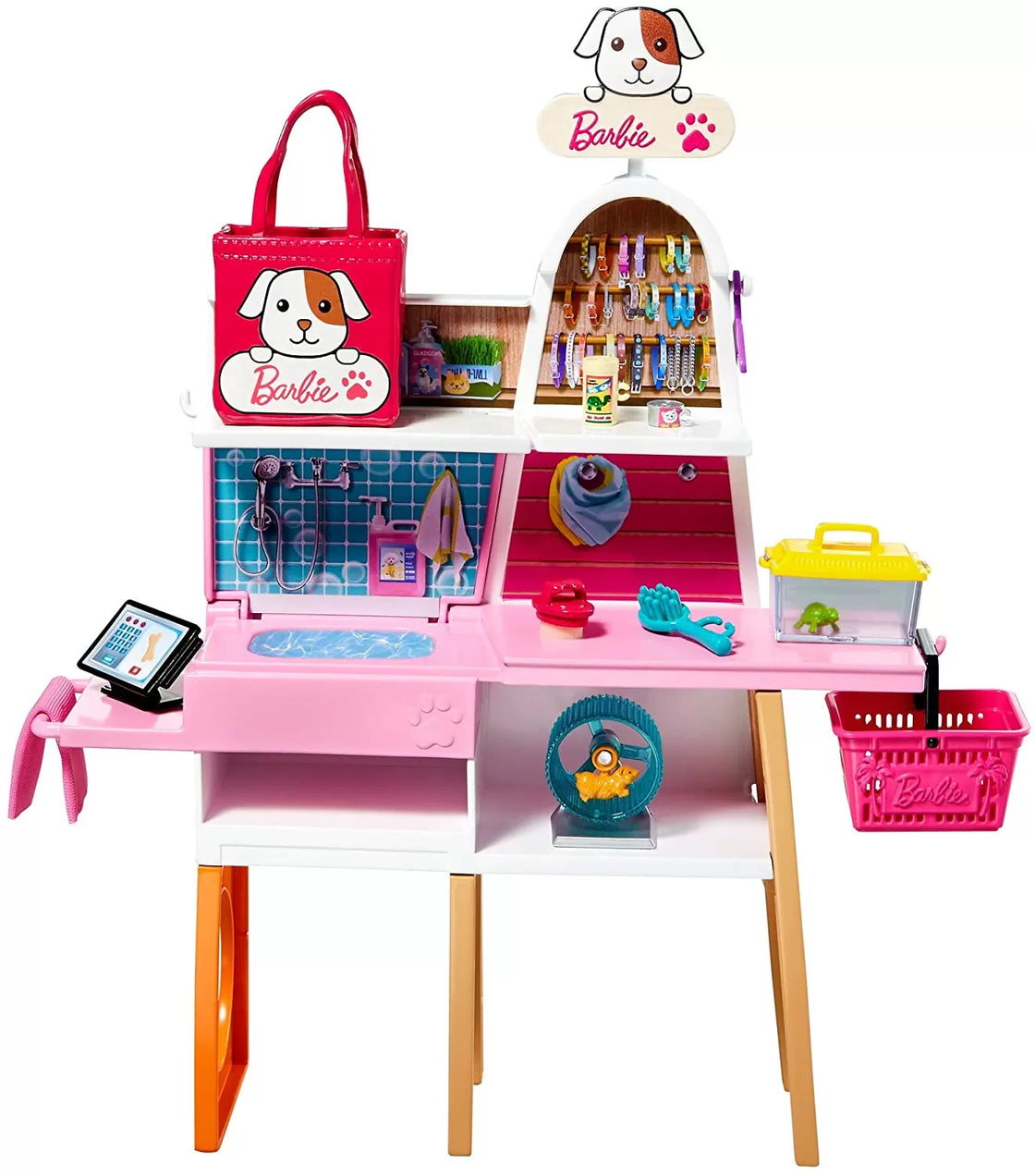 Barbie set de joaca magazin accesorii animalute