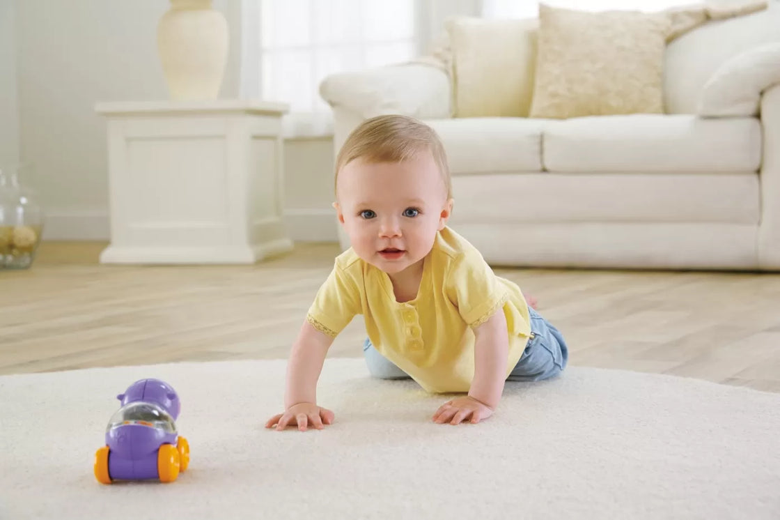 Fisher price jucarie apasa si mergi hipopotam
