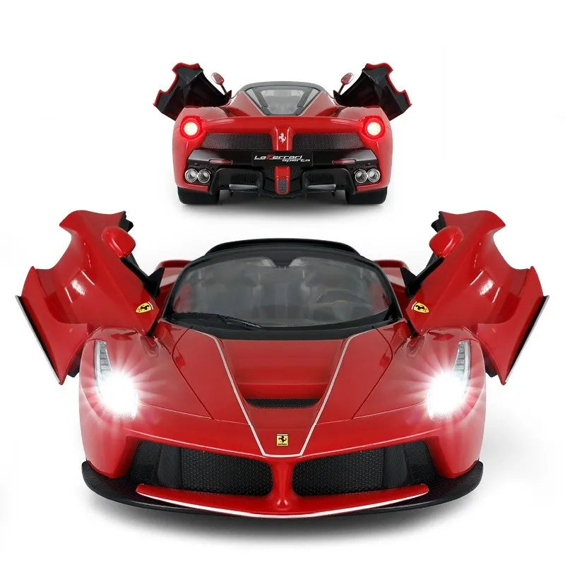 Masina cu telecomanda laferrari aperta rosu scara 1 la 14