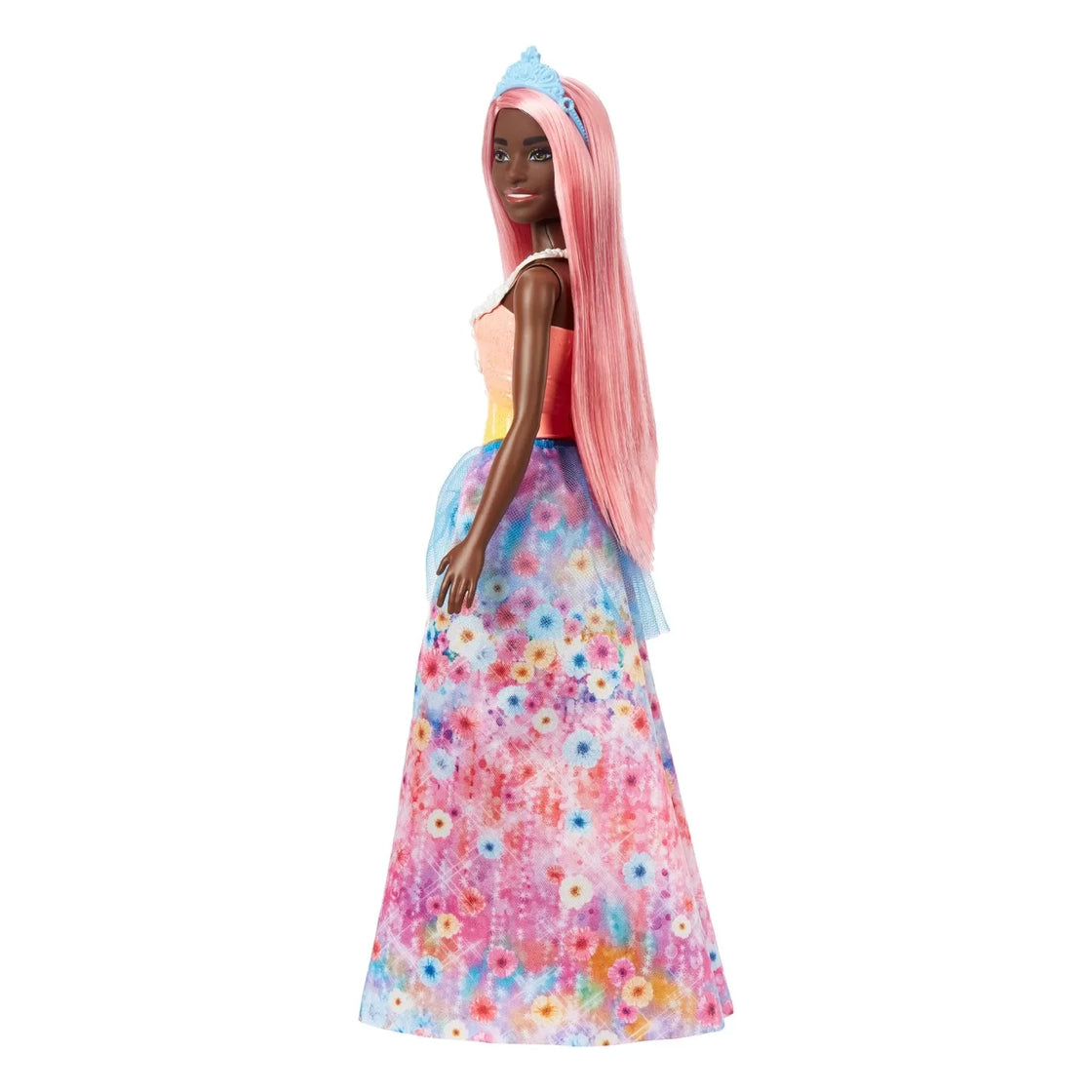 Barbie dreamtopia papusa printesa cu par corai