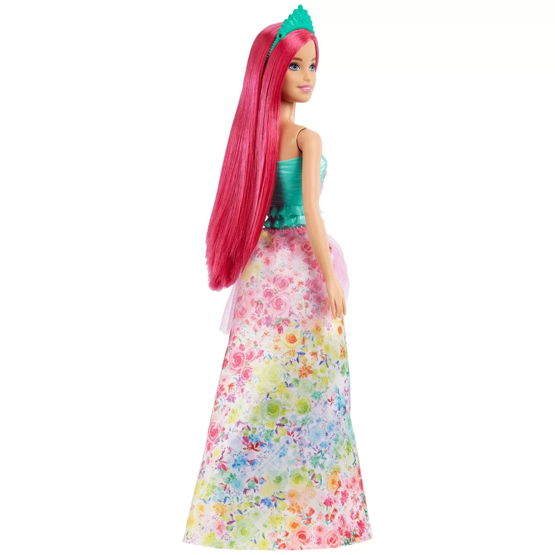 Barbie dreamtopia papusa printesa cu par roz