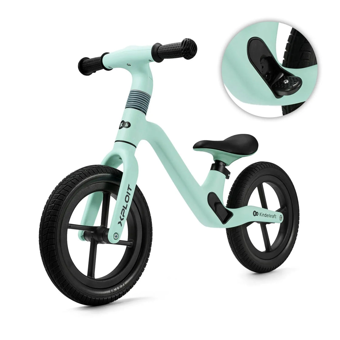 Bicicleta fara pedale kinderkraft xploit, turcoise