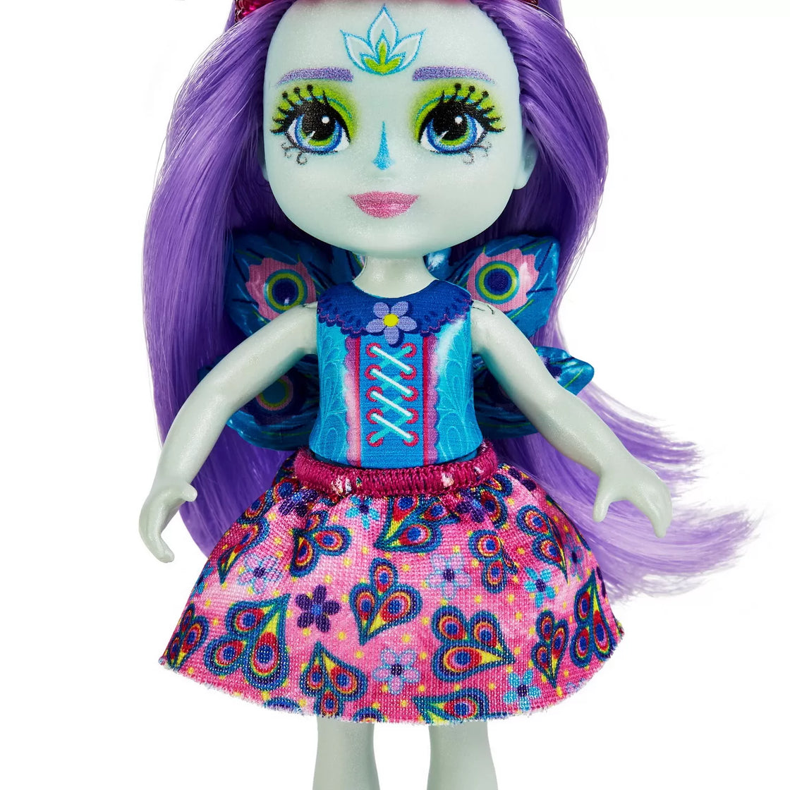 Enchantimals set papusi surori si animalutele lor patter peacock si flap si piera peacock si feather