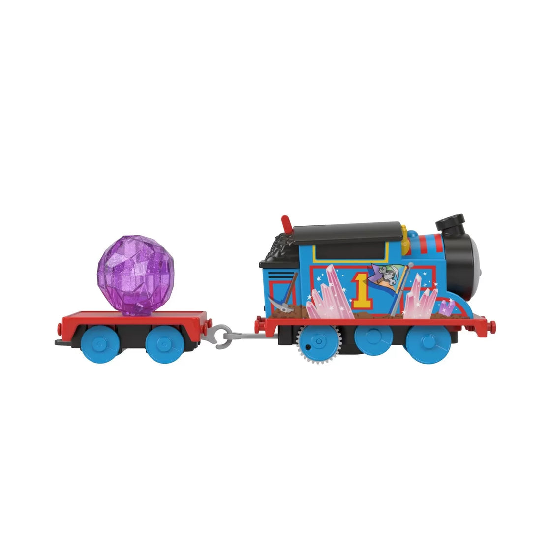 Thomas set de joaca crystal caves adventure cu locomotiva motorizata thomas