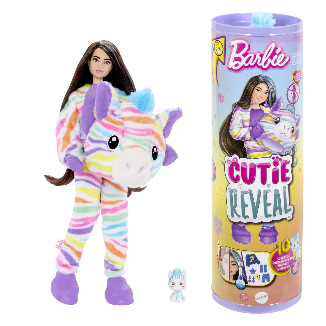 Barbie papusa barbie cutie reveal zebra