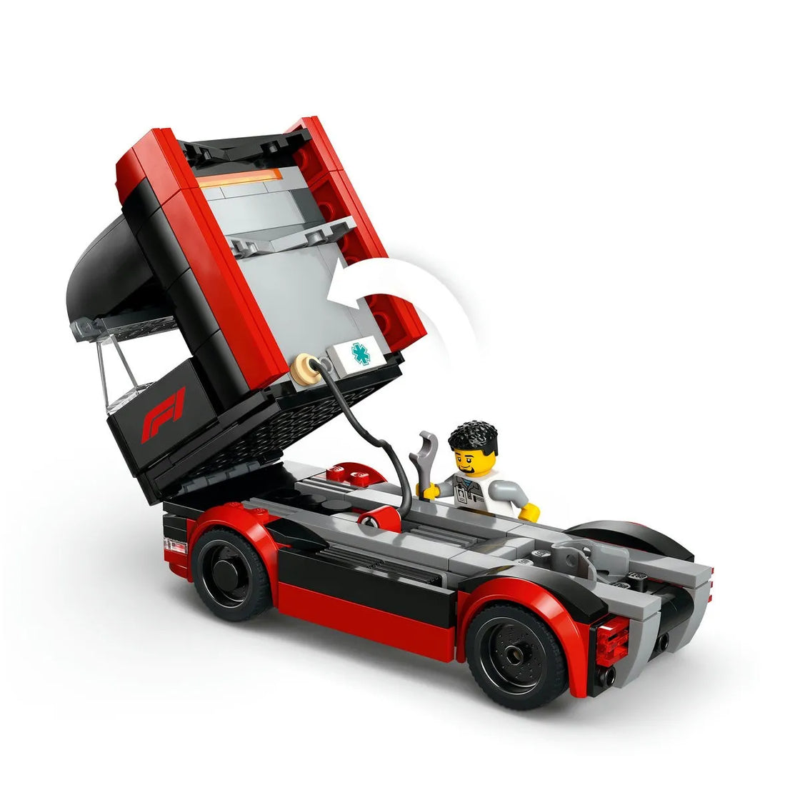 Lego city camion f1 cu masinile f1 rb20 si amr24 60445