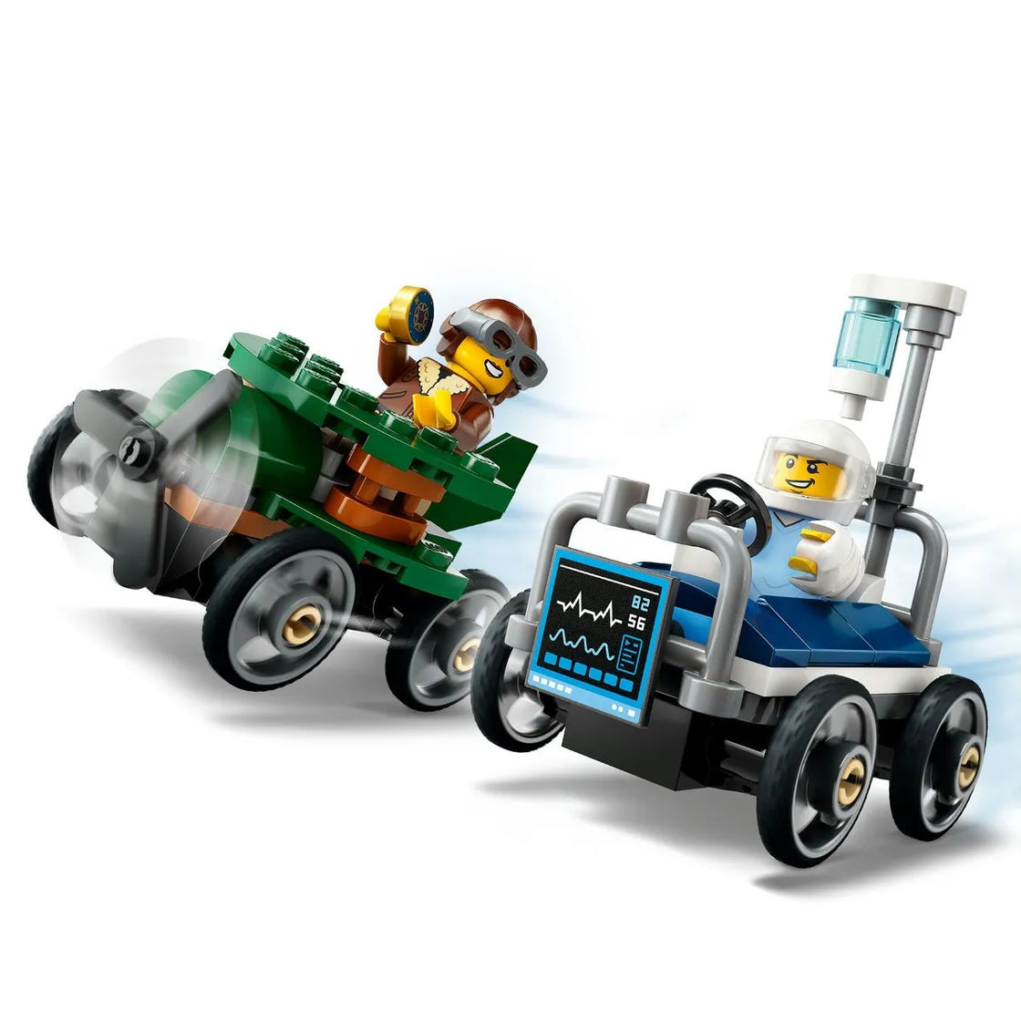 Lego city pachet de curse avion vs. pat de spital 60459