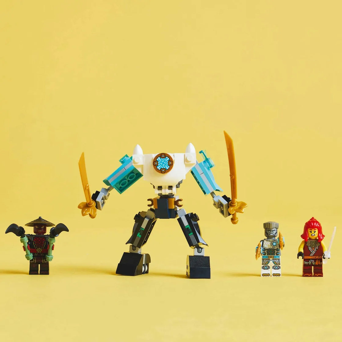 Lego ninjago costumul robot de lupta al lui zane 71827