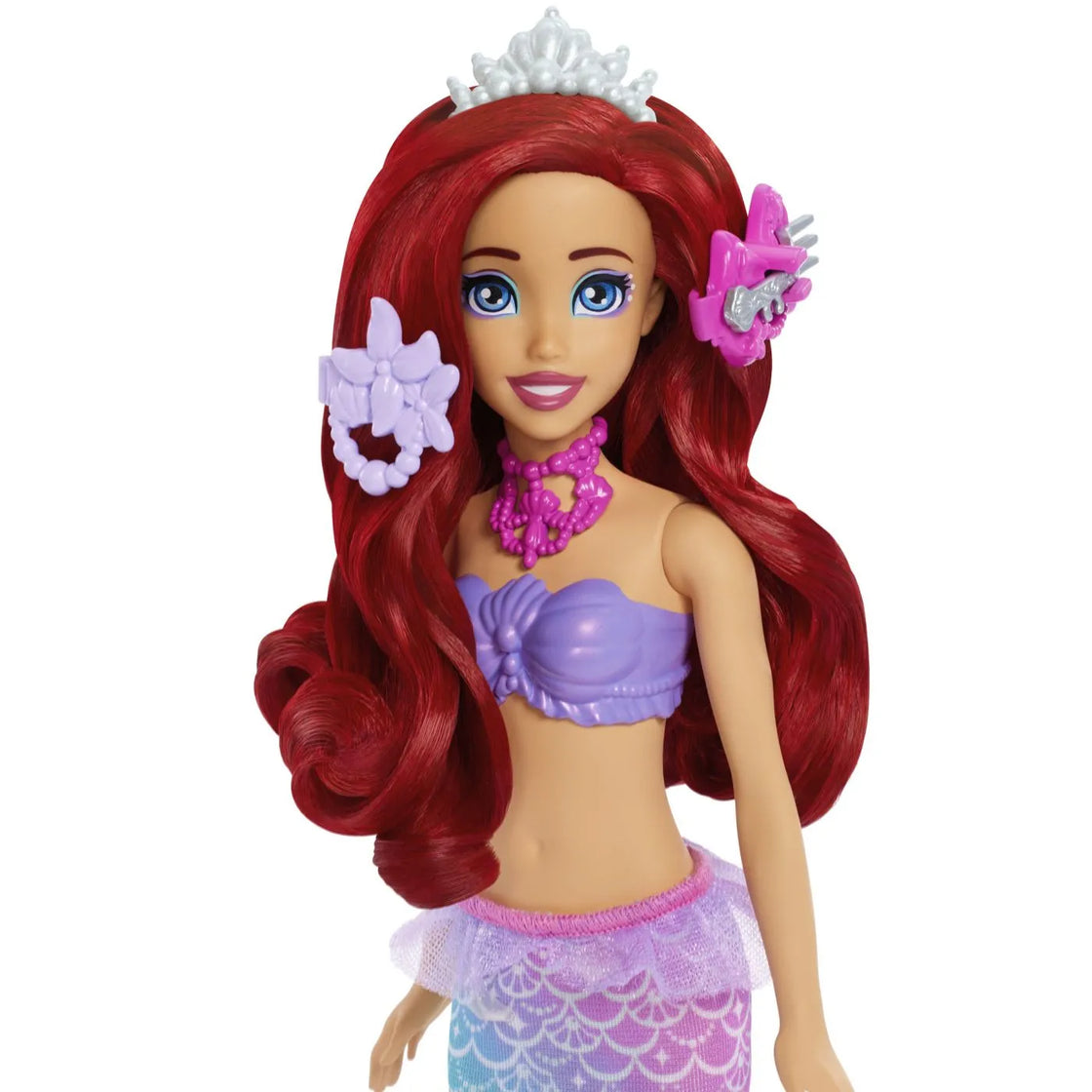 Disney princess papusa ariel si masuta de machiaj cu surprize