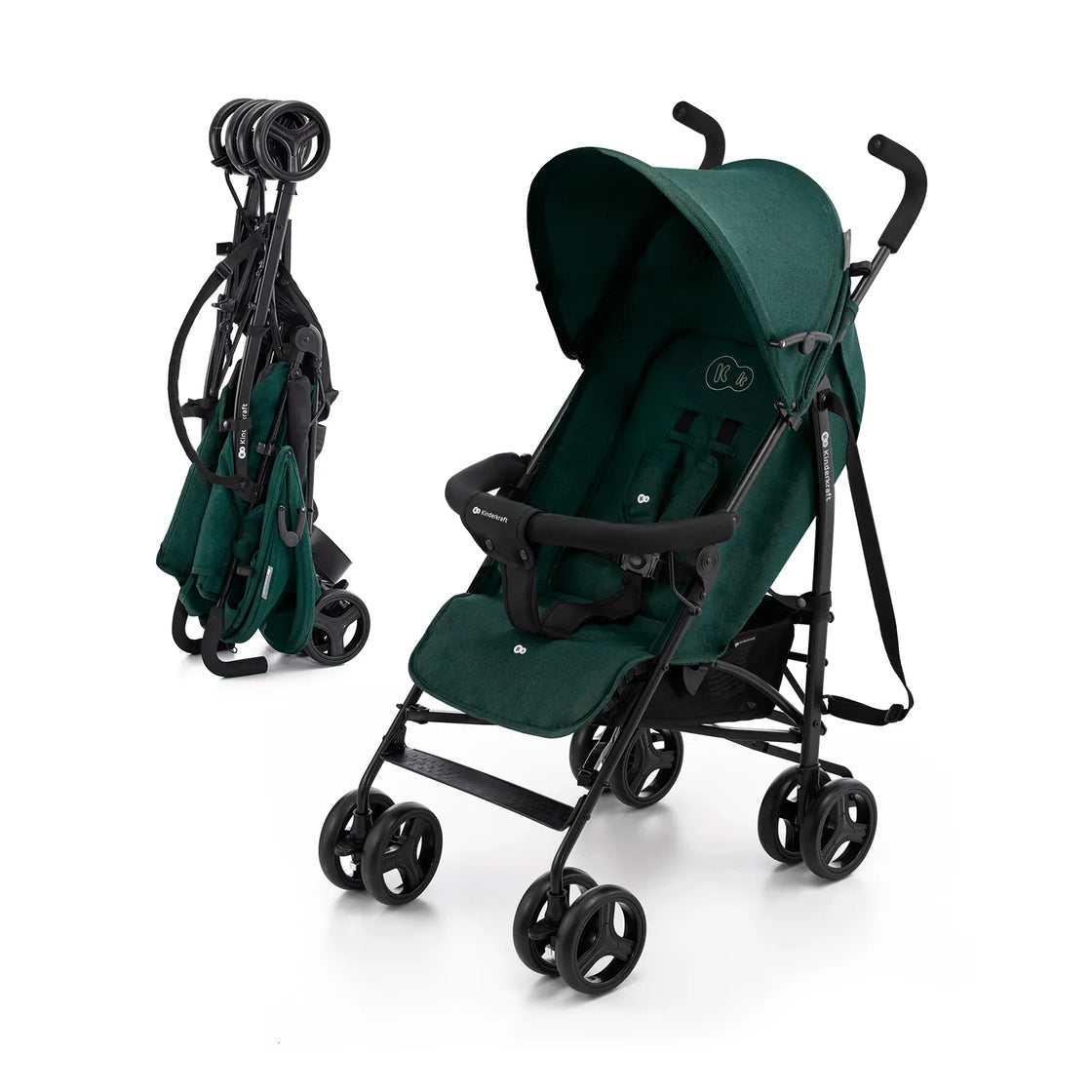 Carucior sport kinderkraft tik, tip umbrela, green forest