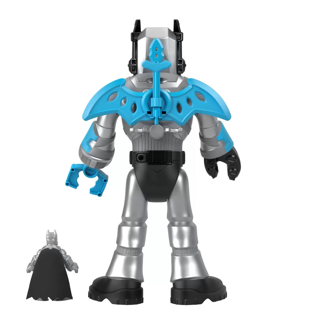 Fisher price imaginext dc super friends robot batman in costum gri 30cm