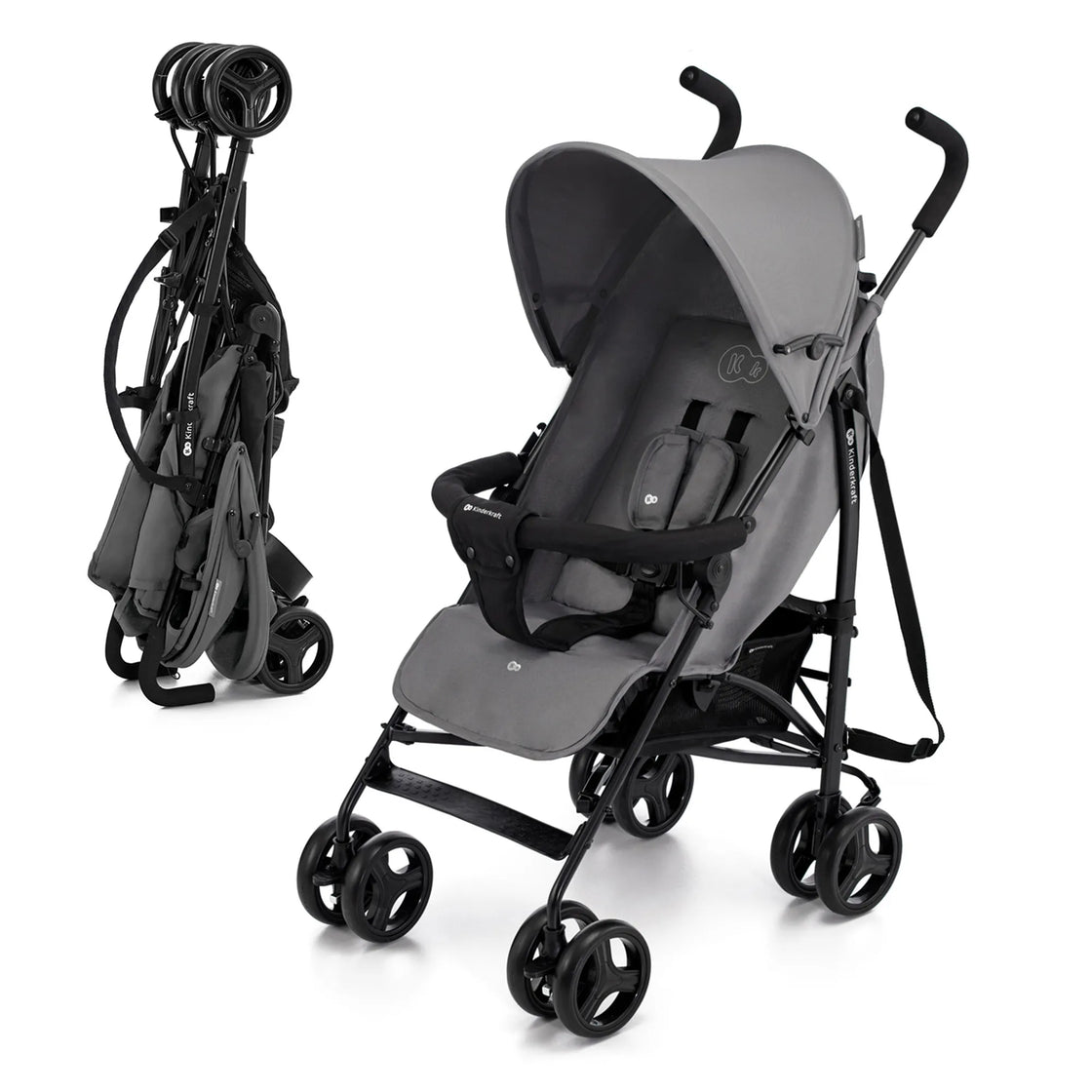 Carucior sport kinderkraft tik, tip umbrela, stone grey