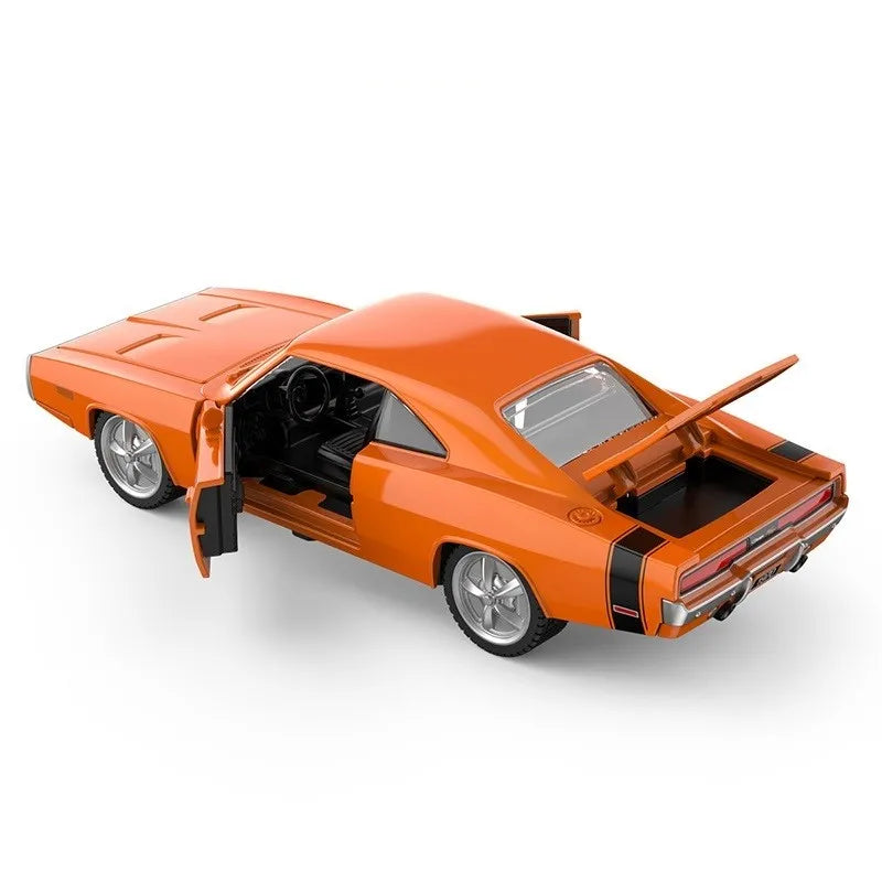 Masinuta metalica dodge charger r/t 1970 portocaliu scara 1 la 36