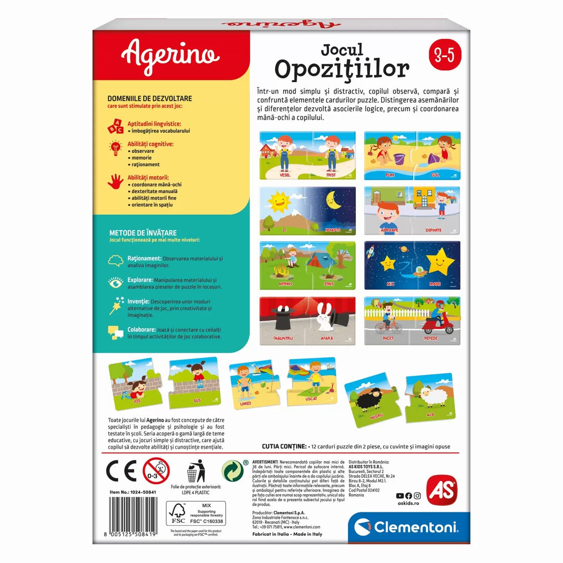 Agerino jocul opozitiilor
