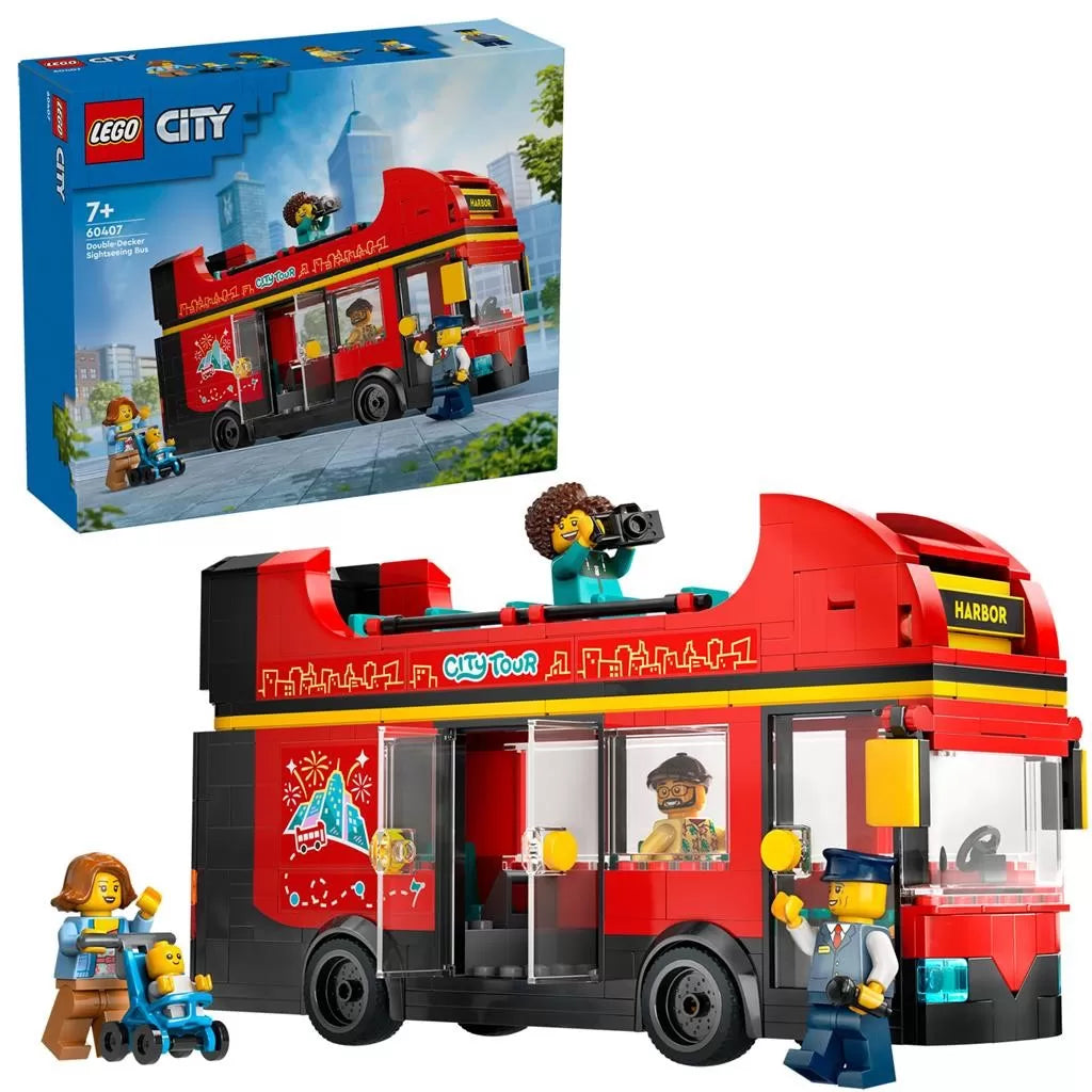 Lego city autobuz turistic rosu cu etaj 60407