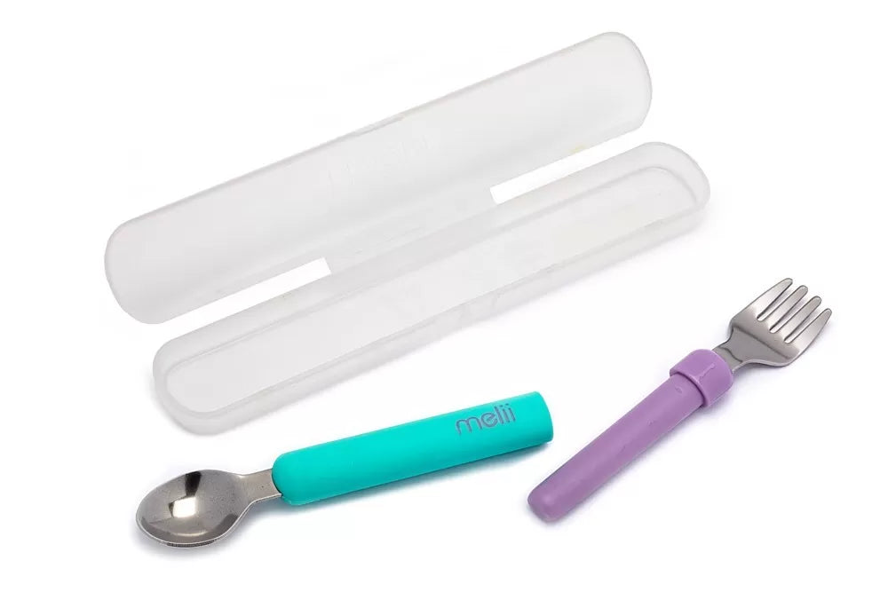 Set lingurita-furculita, melii, blue&purple