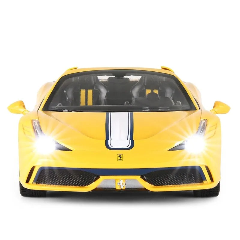 Masina cu telecomanda ferrari 458 speciale a galben scara 1 la 14