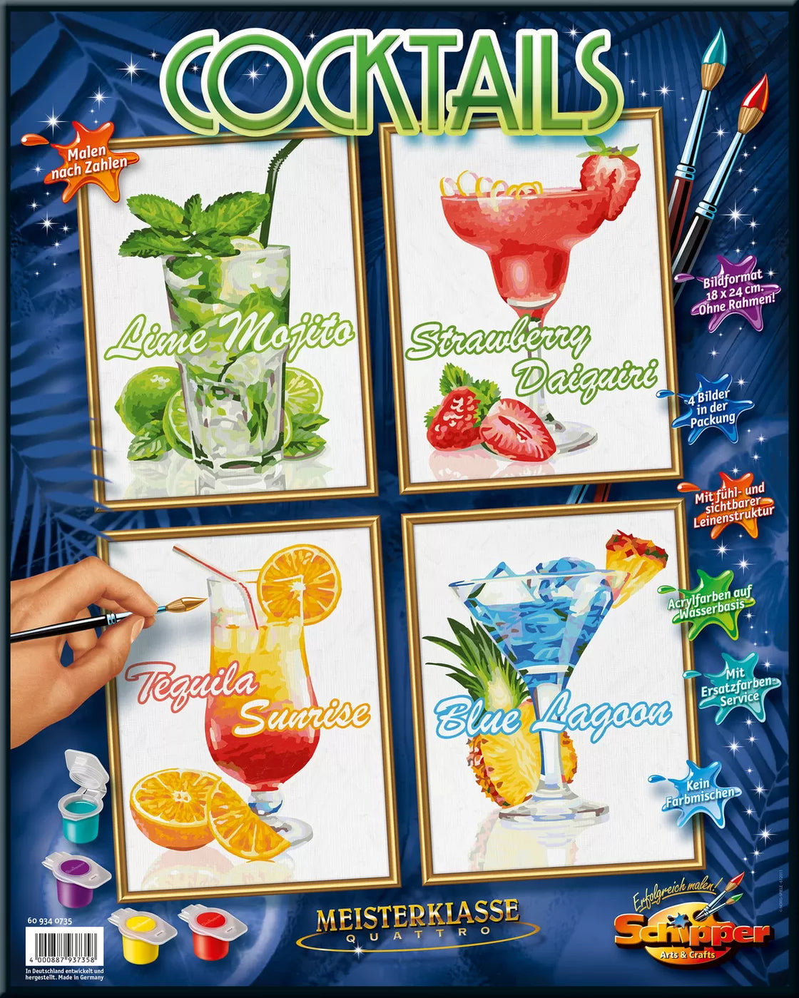 Kit pictura pe numere schipper cocktail-uri