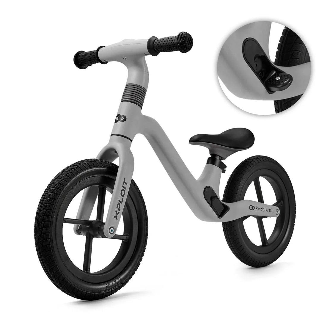 Bicicleta fara pedale kinderkraft xploit, moonsilver