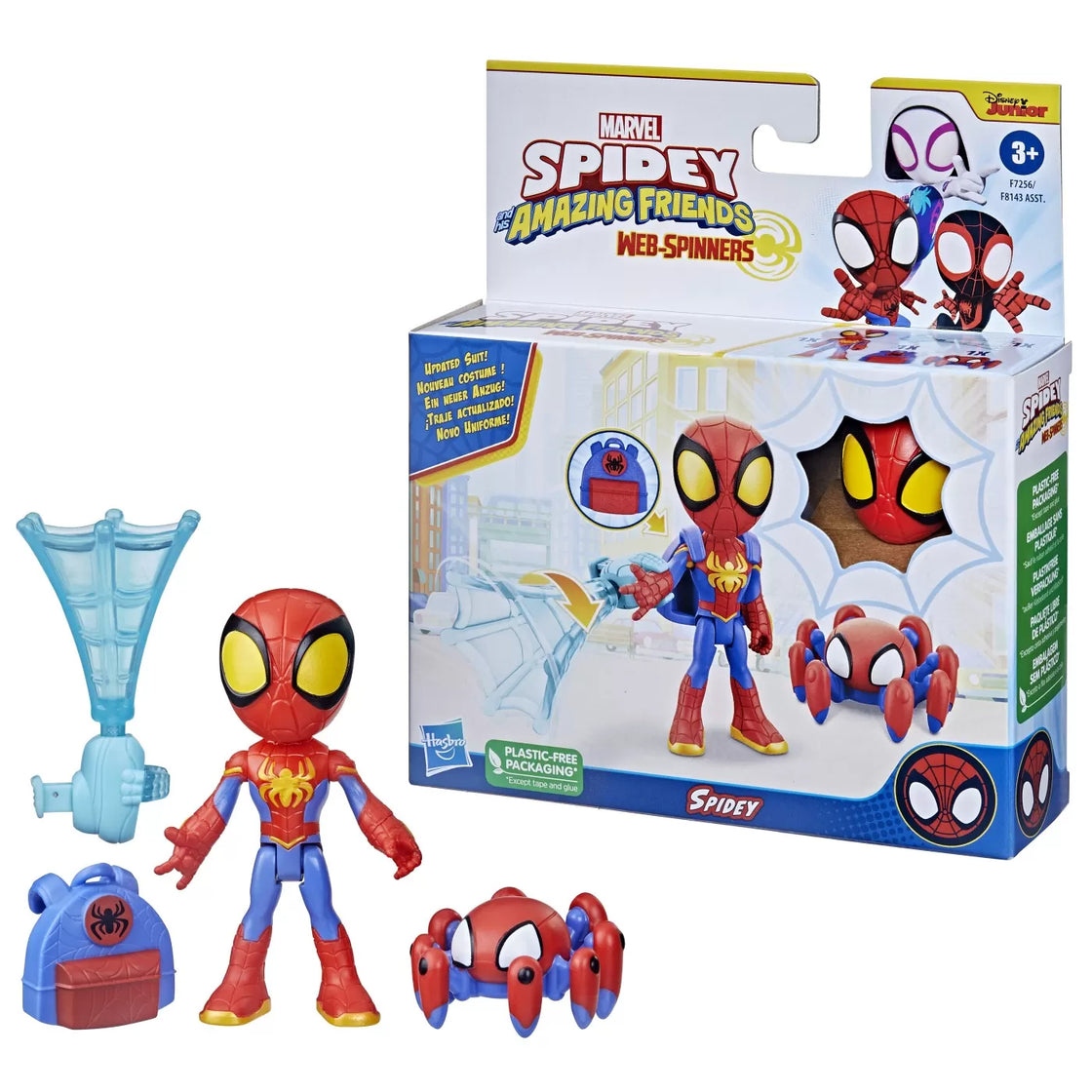 Spidey prietenii extraordinari set figurina spidey 10cm si accesorii