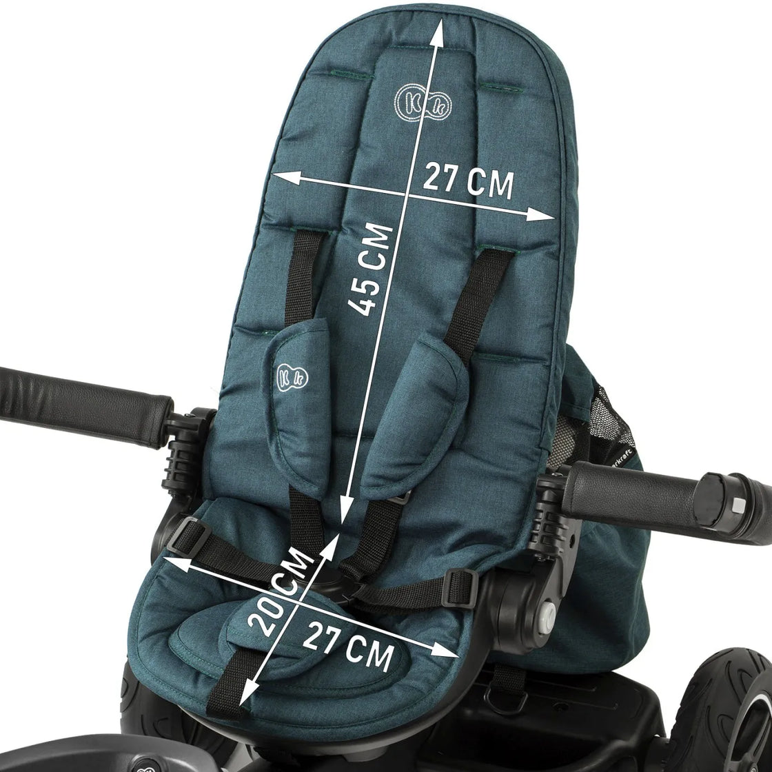 Tricicleta kinderkraft easytwist, midnight green