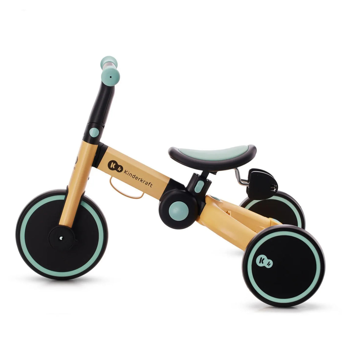 Bicicleta de echilibru / tricicleta kinderkraft 4trike, sunflower blue